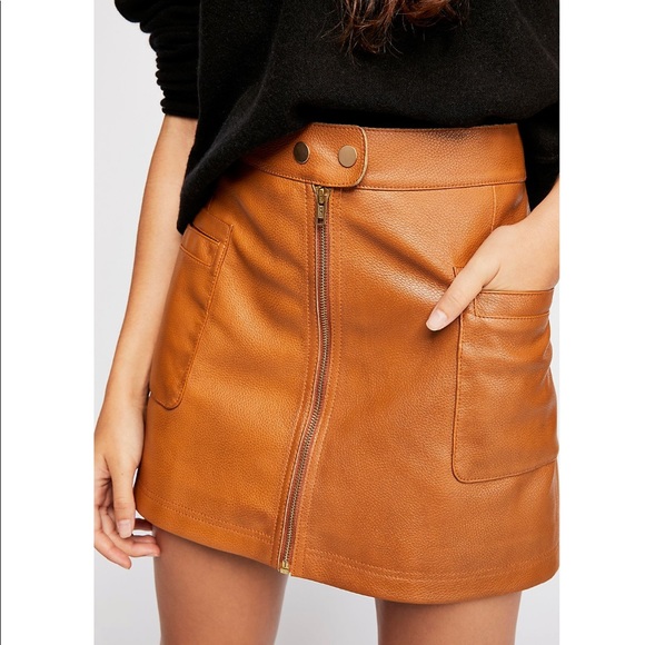Free People High Waisted Vegan Pocket Skirt - Picture 5 of 6